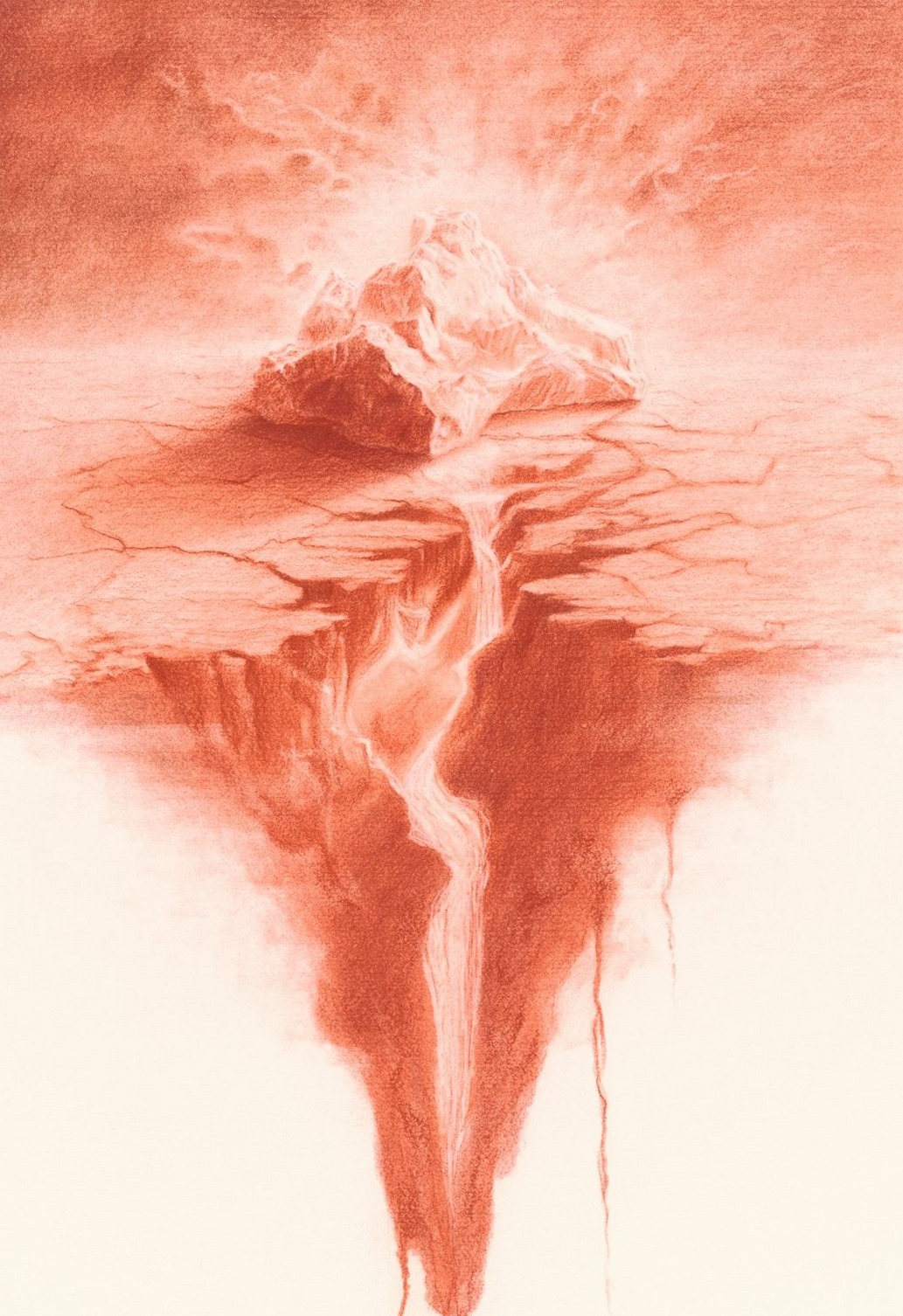 The Last Ice — An iceberg coming apart, dropping into the void.